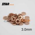 Big size 3.0mm Thickness Injector Copper Ring F00VC17506 Piezo Injector Nozzle Washers 3.0mm For Injector Spare Parts