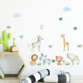 Cartoon Hand Drawn Animals Wall Sticker for Home Decor Kids room Kingdergarten Wall Decor Stickers Vinyl Wall Decals Home Decor