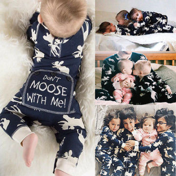 2016 Fashion Baby Romper Infant Newborn Bebes Boy Girl Clothes Autumn Winter Long Sleeve Christmas Moose Jumpsuit Rompers