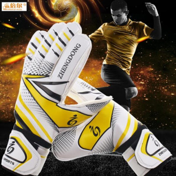 Adult Pro Football Goalkeeper Gloves,Non-slip Foaming PU Soccer Gloves,Top-end latex Goalie Gloves with finger protect shrapnel