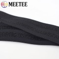 5Meters 4cm Gold Silver Stripes Nylon Webbings Fashion Elastic Band Ribbons Soft Belt Tension Elastic Webbing Rubber Band KY183