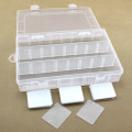 24 grids Removable Plastic Storage Box Transparent Storage Organizer button box Multifunctional Sundries Jewelry Storage Box
