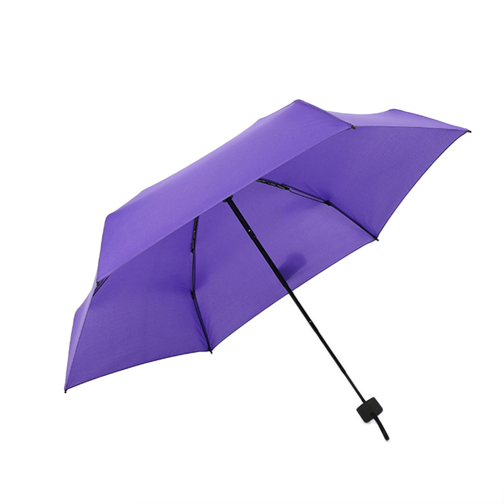 Mini Pocket Folding Umbrella 5-Folding Ultra Light Daily Travel Women Men Umbrella JAN88