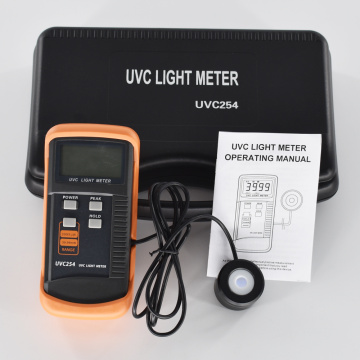UVC Light Meter UVC254 Narrow-band Spectrum 248nm-262nm UV meter measurement of UV radiation intensity Detector Radiometer