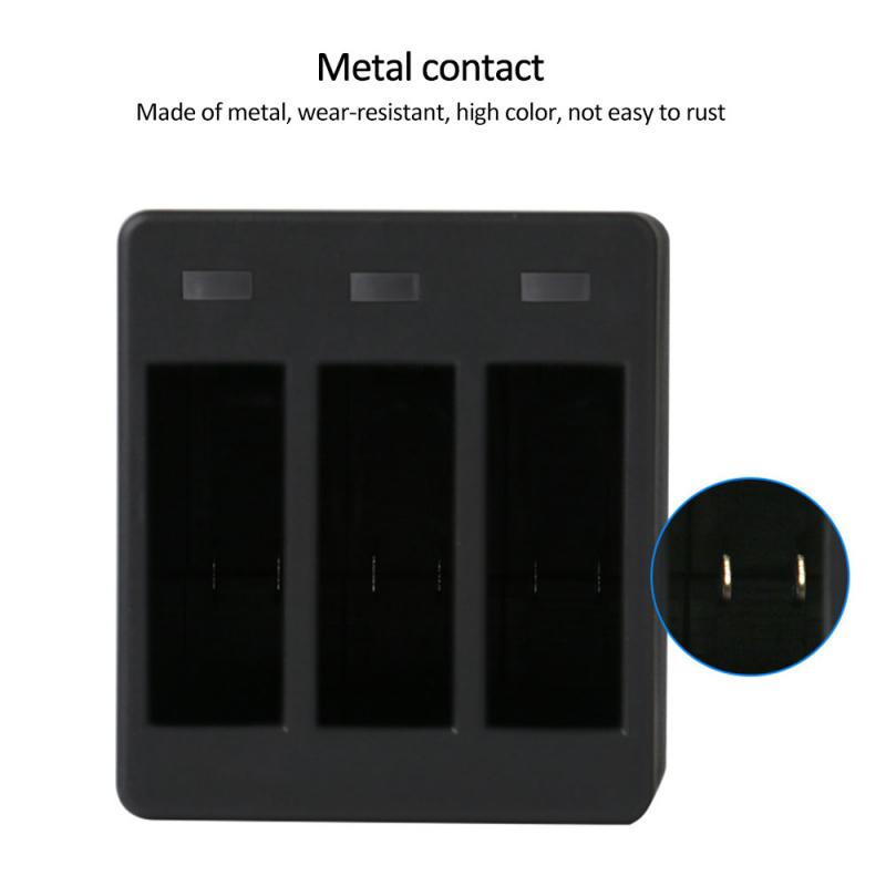 For GoPro 8 Sports Camera Three Ports USB Charger For GoPro Hero 8 7 6 5 Black Camera Battery Charger