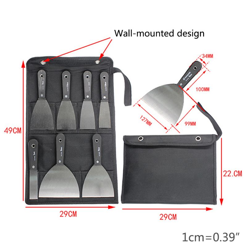 7 Pcs Portable Drywall Scrapers Blade Putty Knife Wall Shovel Carbon Steel Tool Dropshipping