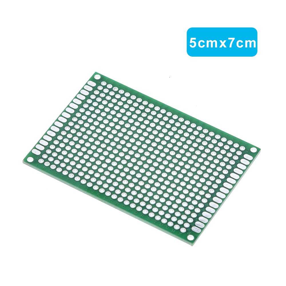 Dropshipping 4pcs 5x7 4x6 3x7 2x8cm double Side Copper prototype pcb Universal Board Fiberglass board for Arduino