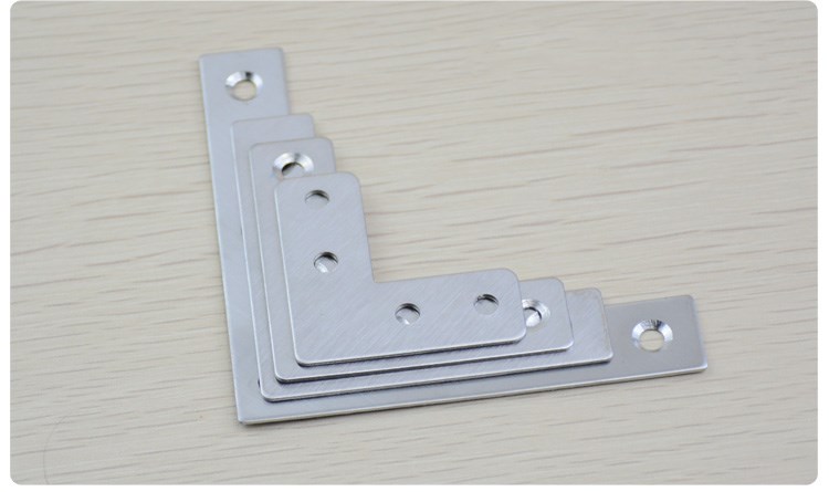 4pcs stainless steel Angle code L 90 degrees fixed Angle iron reinforcement steel sheet support furniture hardware fittings