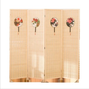 Wood restaurant decorative room divider 4 panels