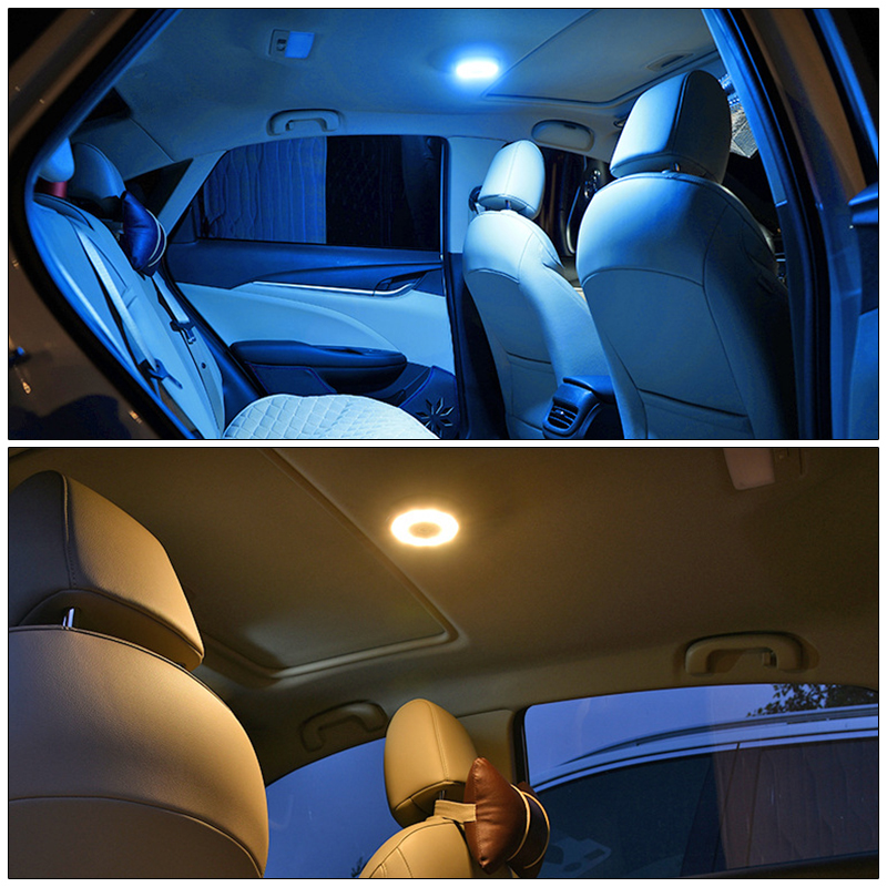 Touch Type Night Light Car Roof Ceiling Magnet Lamp Car Interior Reading Light Dome USB Charging Trunk Car Accessories