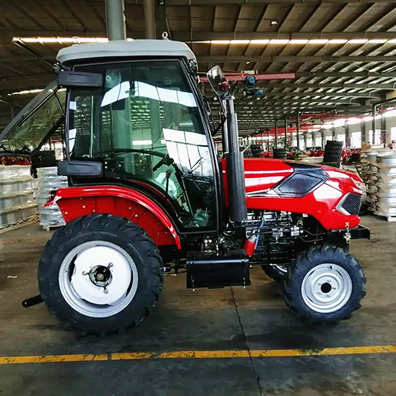 Four-wheel drive farm tractors with multiple horsepower