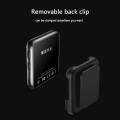 Mini Clip MP4 Player Bluetooth with 1.5 Inch Touch Screen Portable MP4 Music Player HiFi Metal Audio Player with FM for Running
