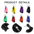 Car Safety Hammer Spring Type Escape Hammer Window Breaker Punch Seat Belt Cutter Hammer Key Chain Auto Accessories New 2020