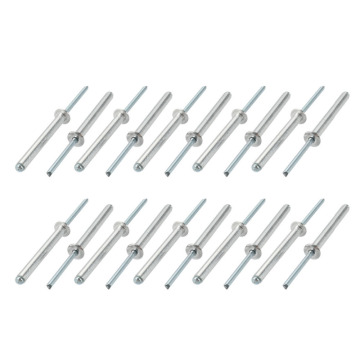 UXCELL 20Pcs Rivets 5x45/50mm Aluminum/Steel Open End Blind Rivet For Aircraft Machines Electrical Appliances Furniture
