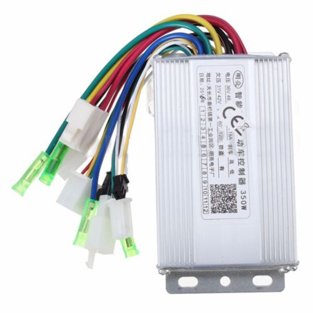 2018 Newest 36V/48W 350W Waterproof Design Brush Speed Motor Controller for Electric Scooter Bicycle E-Bike Tricycle Controller
