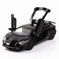 1/32 Aventador LP750-4 Sports Car Die Cast Model Toy Alloy Simulation Sound Light Pull Back Toys Vehicle