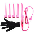Hair Curler 5 in 1 Curling Wand Interchangeable Hair Curler Roller Curling Iron Electric Salon Hair Styler Irons