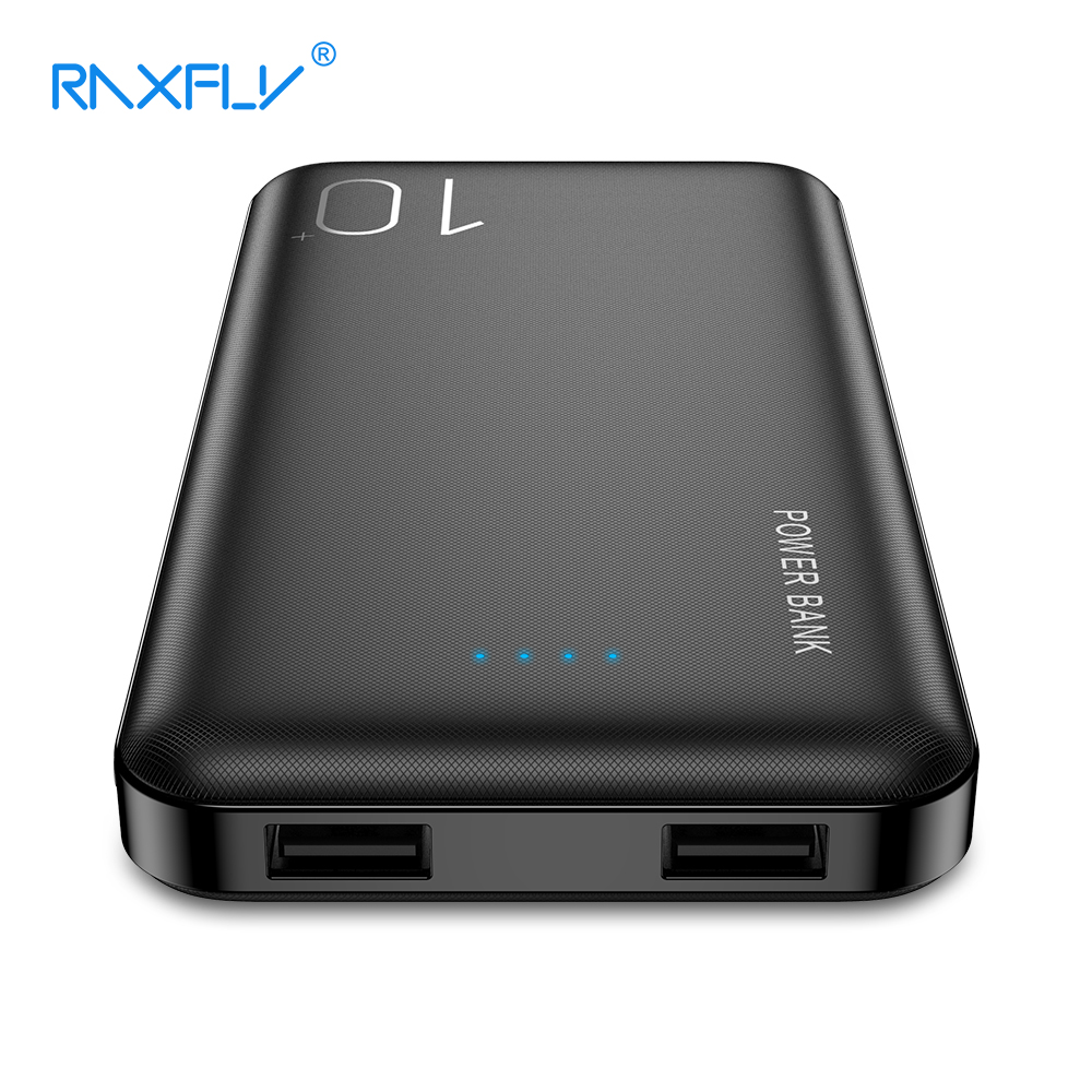 RAXFLY Power Bank 10000mAh Portable Charger Powerbank For Samsung Xiaomi mi Mobile External Battery 10000 mAh Poverbank Phone