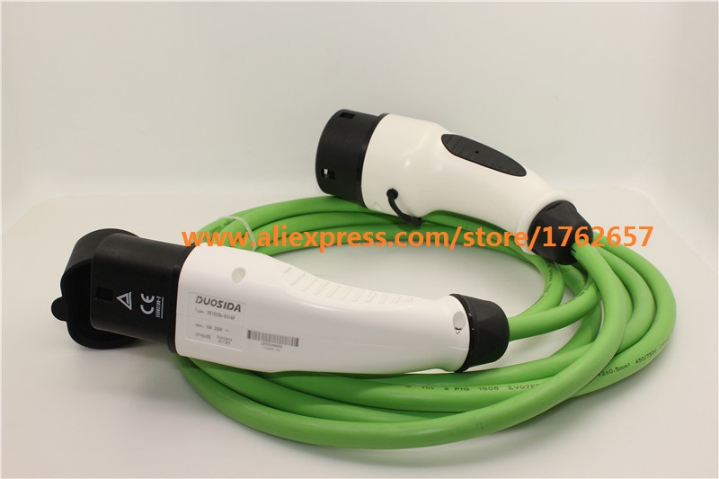 32A IEC62196-2 EV plug Type 2 to Type 2 Mennekes single phase EV connector electric vehicle charging station ev charger