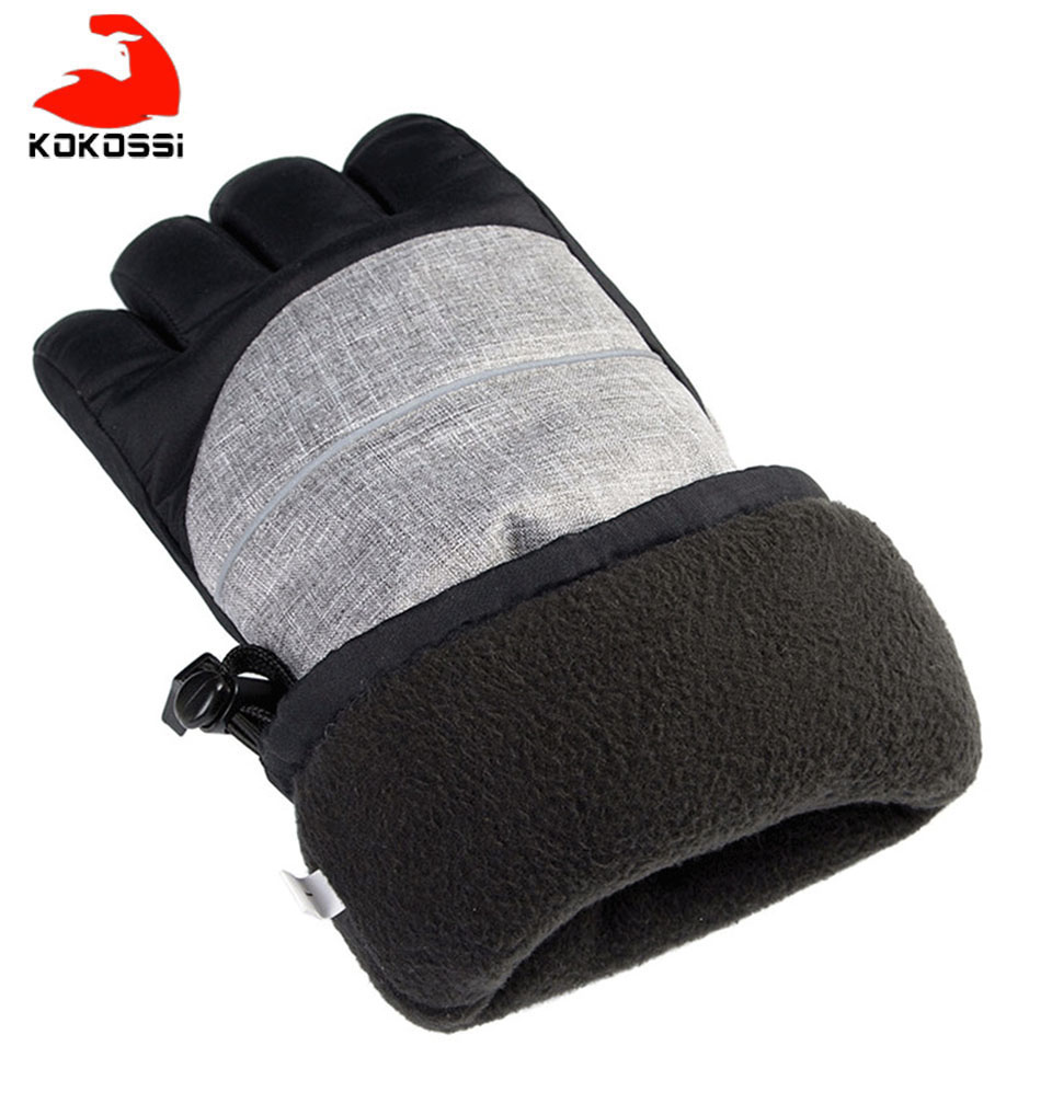 KoKossi Electric Heating Snowmobile Snowboard Ski Gloves Snow Mittens Windproof Waterproof Men Women Snowboarding Skiing Gloves