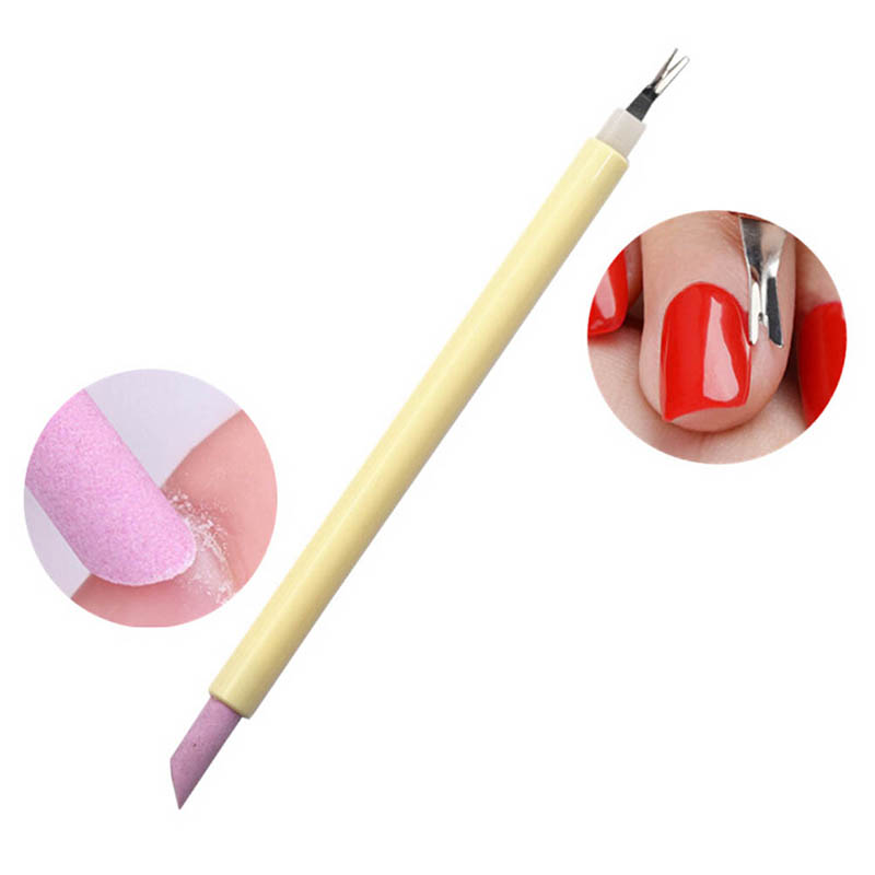 1pc New Cut Trimmer Manicure Care Nail Art Tools Dead Skin Remover Stick Double Sided Quartz Stone Nail Cuticle Pusher