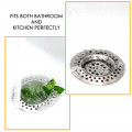 Stainless Steel Floor Drain Kitchen Food Slag Bathroom Mesh Sink Filter Strainer Cleaner Hair Catcher Stopper Metal Drain Plugs