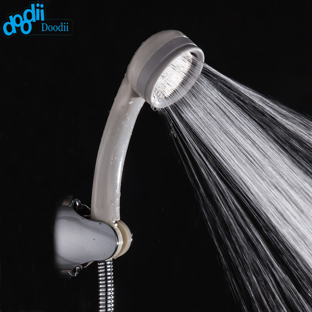 DooDii Shower Head Water Saving High Pressurized ABS With Two Color Handheld Shower Bathroom Water Booster Shower Head