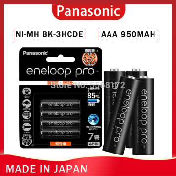 Original panasonic hot AAA pre-charge rechargeable battery 1.2v 950mAh nickel metal hydride battery for flash camera toys
