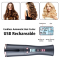Automatic Hair Curler USB Charging Curling Iron Wireless LCD Digital Display Hair Curlers Rollers Machine Curling Irons Crimper
