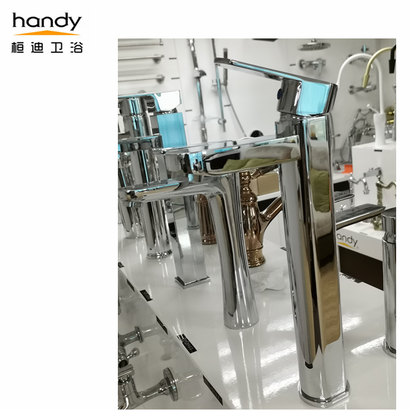 Factory supply heightened single hole basin mixer taps