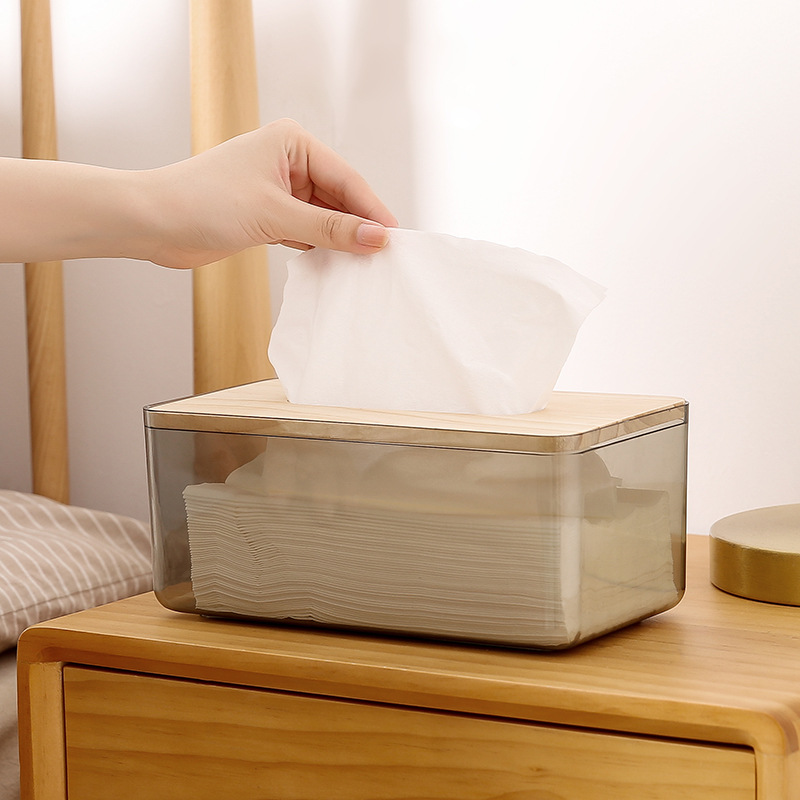 Nordic Minimalist Creative Tissue Box Household Living Room Pumping Box Tissue Paper Restaurant Napkin Storage Box For Home