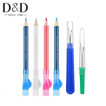 3pcs Sewing Chalk Pencil Garment Fabric Marking and Tracing Temporary Marker Chalk Pencil & 2pcs Seam Ripper DIY Sewing Tools