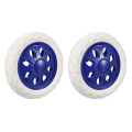 Uxcell 2pcs Shopping Cart Wheels Trolley Caster Replacement 6.5 Inch Dia Rubber Foaming Light Blue Pink Brown Red Blue