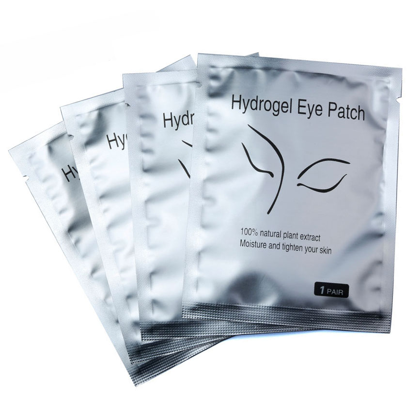 GLAMLASH 100 Pairs/Lot Paper Patches for Eyelash Extension Under Eye Pads Pink Lint free Stickers for False Eyelashes Makeup