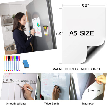 Magnetic Whiteboard Dry Erase Board Erasable Markers Practice Writing Drawing White board For Kids Bulletin Door Board Stickers