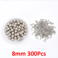 8mm Silver Beads