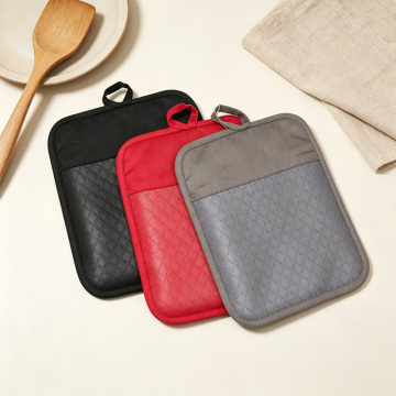 Quilted Cotton‑Silicone Kitchen Pot Holder