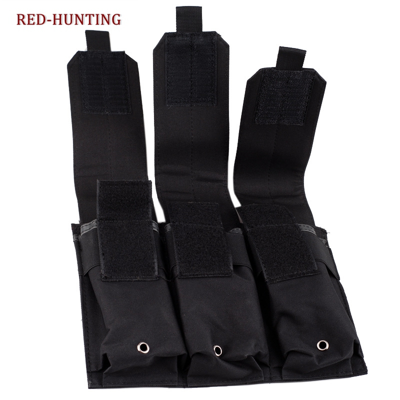 Tactical Hunting Molle 5.56mm Triple Magazine Pouch Holster Bag Outdoor Equipment Magazine Pouch Bag