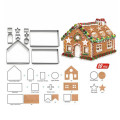 Stainless Steel Christmas House Cookie Mold DIY Baking Cookie Tools Biscuit Fondant Cutters Christmas Cookie Cutters