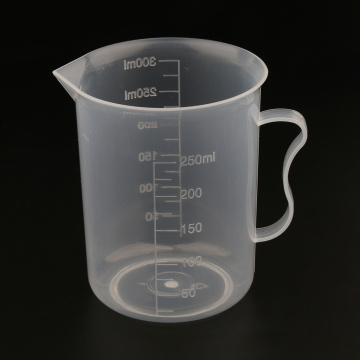 Clear Graduated Beaker Measuring Cup Jug with Handle Grip Metric 250mL 10pcs