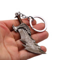 HSIC Mixed Game God Of War Keychain Kratos Weapon Blades of Chaos Metal Key Holder Men Halloween llaveros Jewelry HC13093