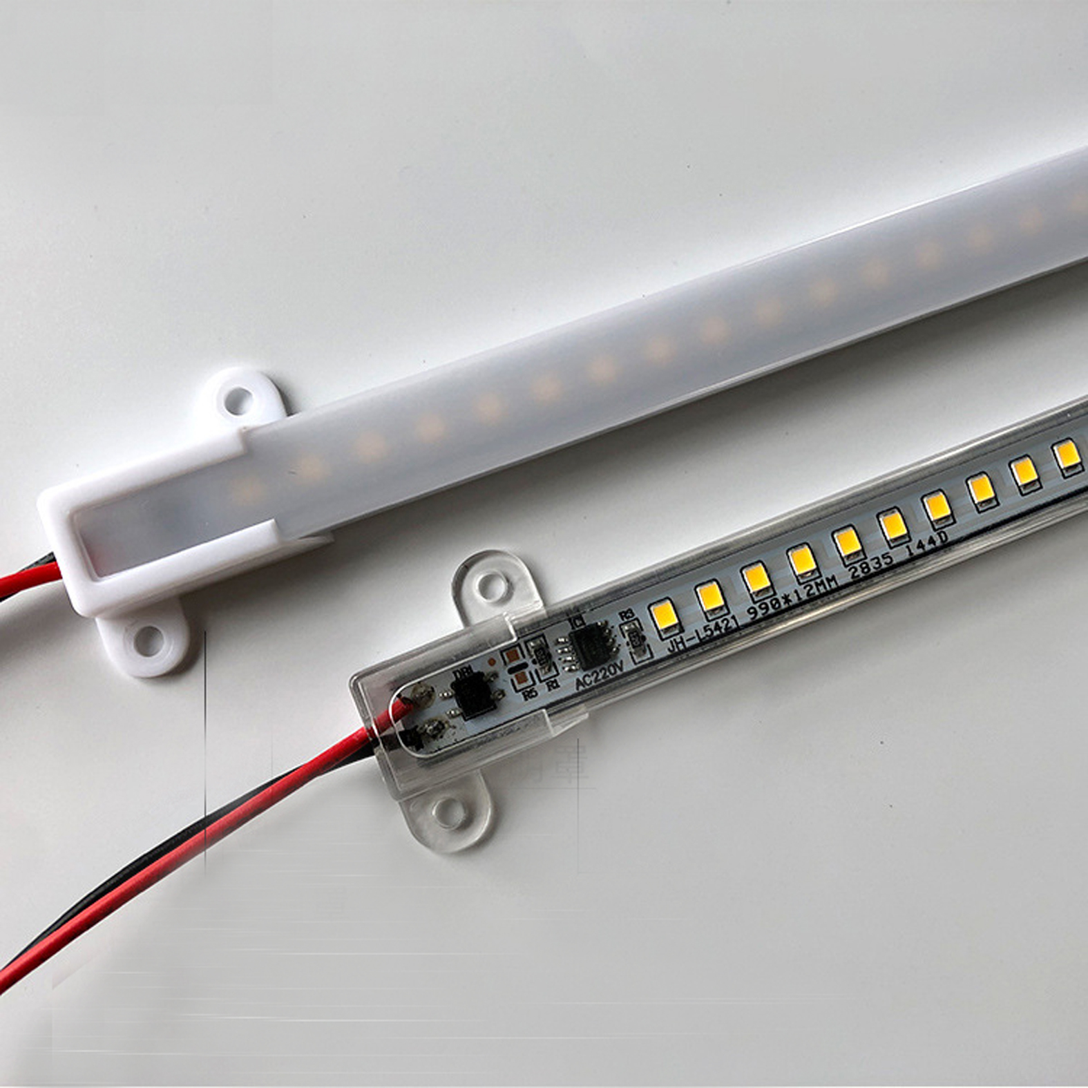 LED Bar Light AC220V High Brightness 7W 50cm 40cm 30cm 72LEDs 2835 LED Rigid Strip Energy Saving LED Fluorescent Tubes 10pcs/lot