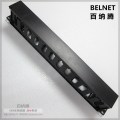 BELNET 19-inch Cabinet 1U Network Rack Cable Management 12 Stalls Plastic Frame Line Organizers Panduit Type For Patch Panel AMP