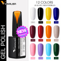 VENALISA No-wipe Top Coat 12ml CANNI Nail Art Gel Polish DIY Tips Soak off Base Foundation No Sticky Layer Non-cleansing Topcoat