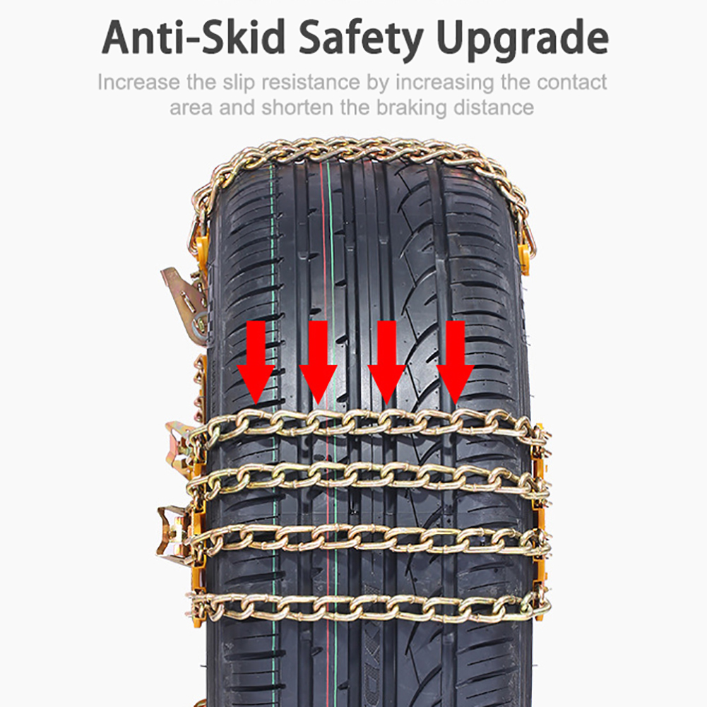 Car Wheels Tyre Anti-skid Chain Truck Tire Snow Ice Chains Belt Winter Not-skid SUV Wheel Chain Mud Road Safe Safety