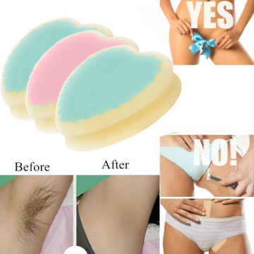 1/3PCS Magic Painless 3 Shapes Women Body Hair Removal Sponge Soft Cute Depilation Tools Skin Care Beauty Sponges Ladies Lovely