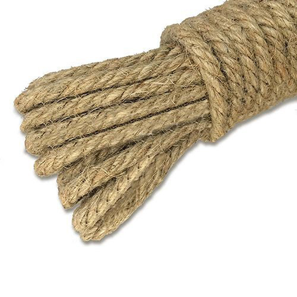 (Diameter from 1MM to 15MM) Length 100 Meters Natural Strong Jute Rope Hemp Rope Craft String Cord for Floristry,DIY Crafts