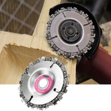 4 Inch Grinder Disc and Chain 22 Tooth Fine Abrasive Cut Chain For 100/115 Angle Grinder New Drop Ship