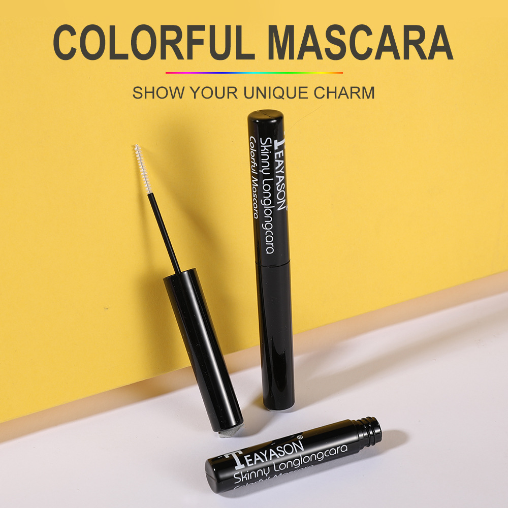 Sexy White 4D Charm Mascara Lengthening Black Lash Eyelash Extension Eye Lashes Brush Beauty Makeup Long-wearing Color Mascara