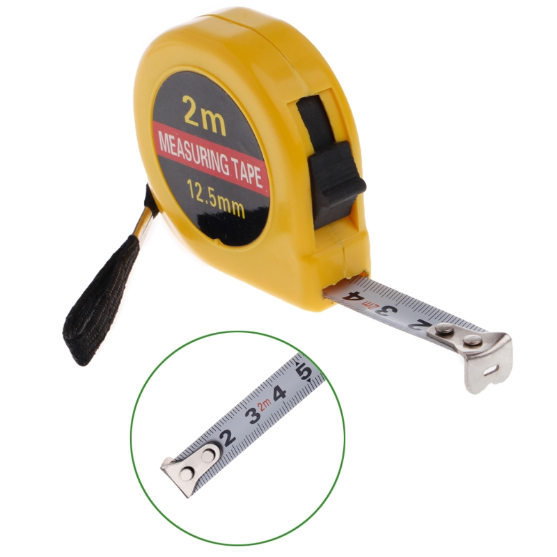 Mini Pocket 2M Retractable Tape Measure Ruler Tool Universal Measuring Woodworking Hand Tools